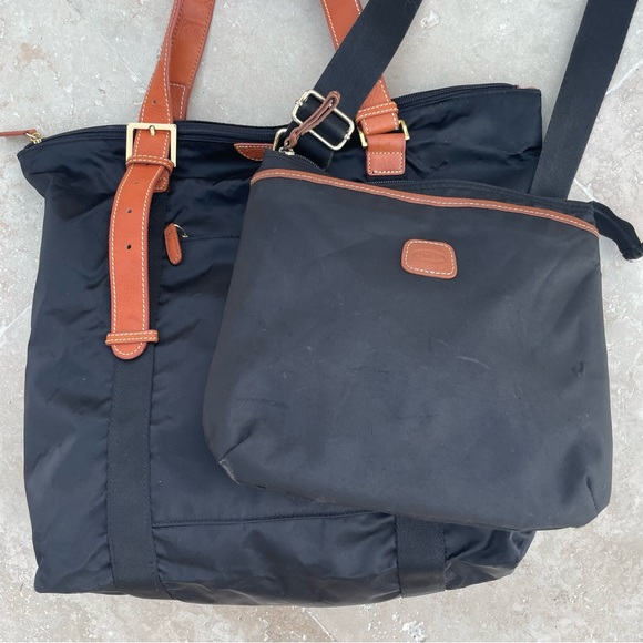 BRIC’S 🇮🇹 Travel Bag Bundle Shoppper and Envelop Crossbody in Black - Picture 10 of 11